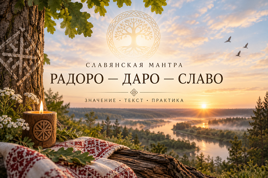 Славянская мантра «Радоро — Даро — Славо»