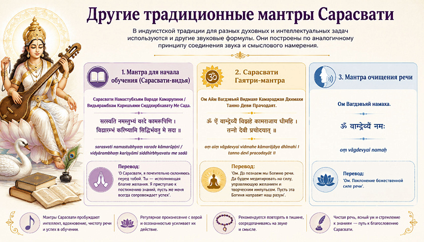 традиционные мантры Сарасвати