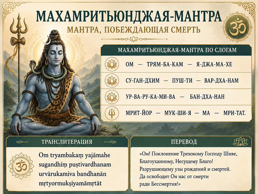 махамритьюджая мантра
